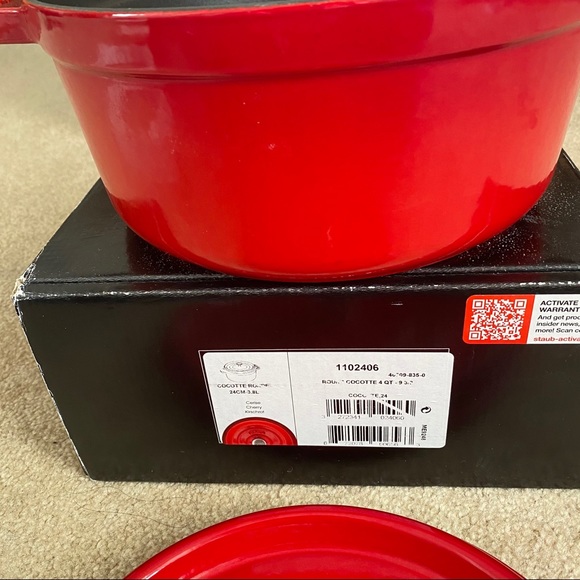 Staub cast iron 4qt red 24cm - Picture 4 of 11